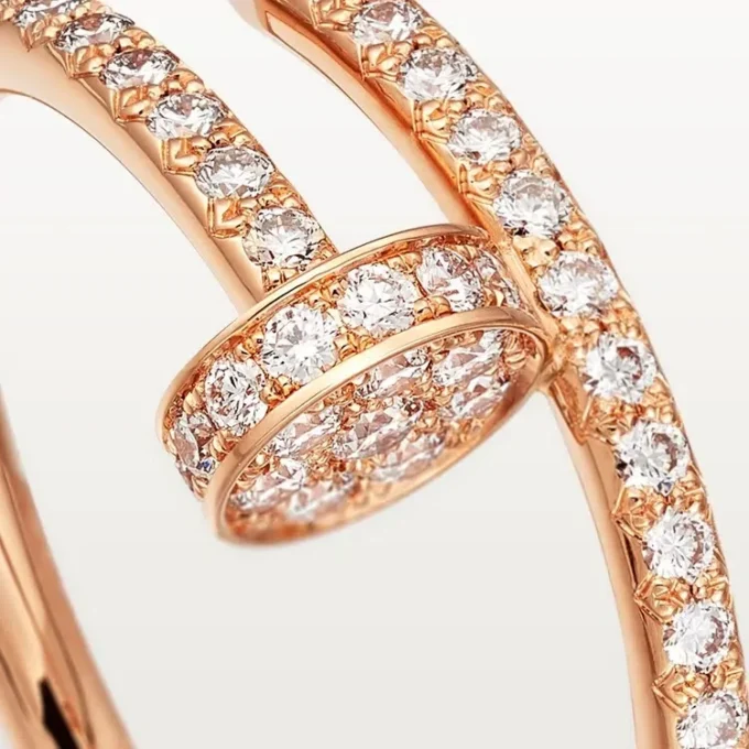 Anillo Juste Un Clou – Oro rosa, diamantes – Cartier