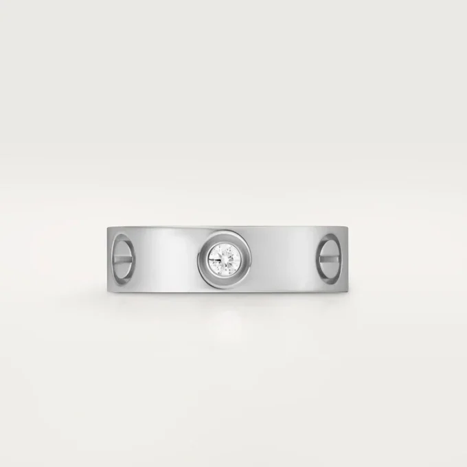 Anillo Love, 3 diamantes – Oro blanco, Diamantes – Cartier Anillo Love, 3 diamantes – Oro blanco, Diamantes – Cartier
