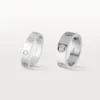 Anillo Love, 3 diamantes – Oro blanco, Diamantes – Cartier Anillo Love, 3 diamantes – Oro blanco, Diamantes – Cartier