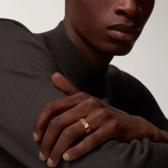 Anillo Love, 3 diamantes – Oro rosa, Diamantes – Cartier Anillo Love, 3 diamantes – Oro rosa, Diamantes – Cartier