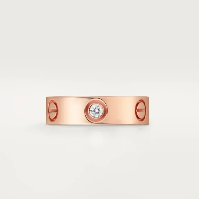 Anillo Love, 3 diamantes – Oro rosa, Diamantes – Cartier Anillo Love, 3 diamantes – Oro rosa, Diamantes – Cartier
