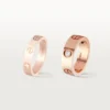 Anillo Love, 3 diamantes – Oro rosa, Diamantes – Cartier Anillo Love, 3 diamantes – Oro rosa, Diamantes – Cartier