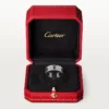 Anillo Love, con pavé de diamantes, cerámica – Oro blanco, cerámica, diamantes – Cartier