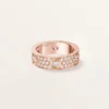 Anillo Love, modelo clásico, pavé, 6 diamantes