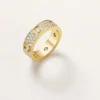 Anillo Love, modelo clásico, pavé, 6 diamantes