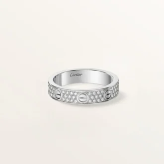 Anillo Love, modelo pequeño, pavé
