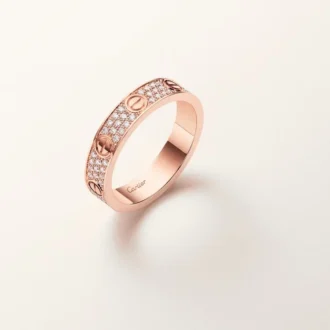 Anillo Love, modelo pequeño, pavé