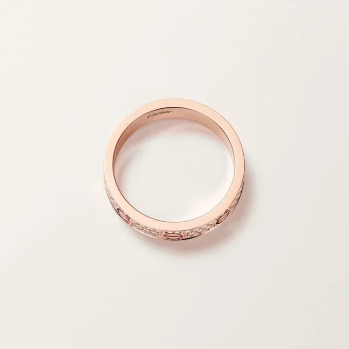 Anillo Love, modelo pequeño, pavé
