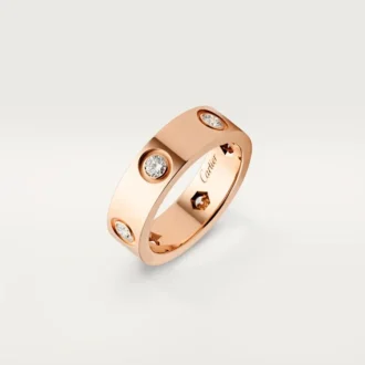 Anillo Love – Oro rosa, diamantes – Cartier