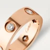 Anillo Love – Oro rosa, diamantes – Cartier Anillo Love – Oro rosa, diamantes – Cartier