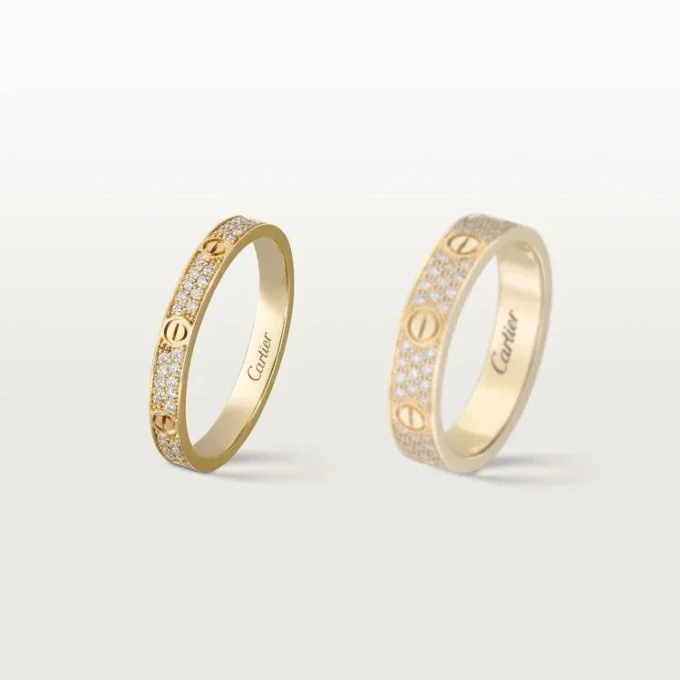 Anillo Love, tamaño pequeño – Oro amarillo, diamantes – Cartier