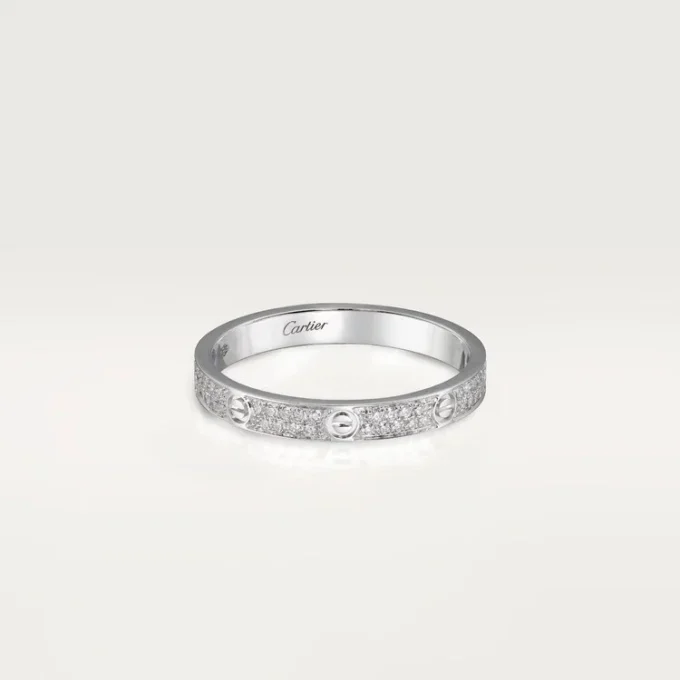 Anillo Love, tamaño pequeño – Oro blanco, diamantes – Cartier