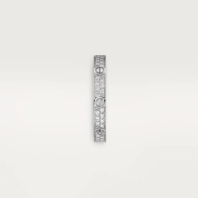 Anillo Love, tamaño pequeño – Oro blanco, diamantes – Cartier