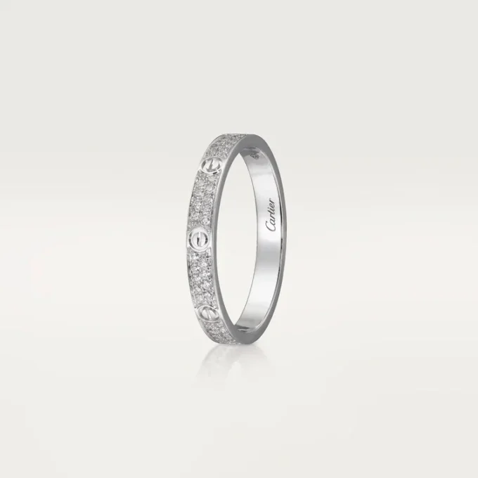 Anillo Love, tamaño pequeño – Oro blanco, diamantes – Cartier