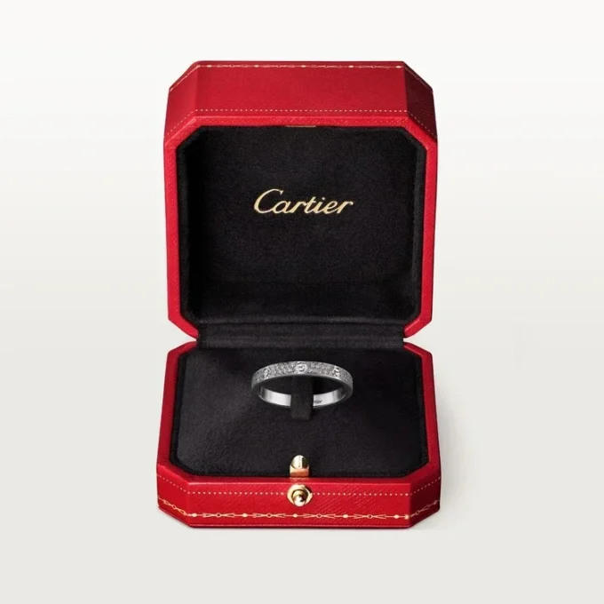 Anillo Love, tamaño pequeño – Oro blanco, diamantes – Cartier