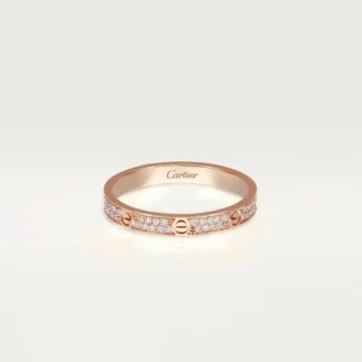Anillo Love, tamaño pequeño – Oro rosa, diamantes – Cartier