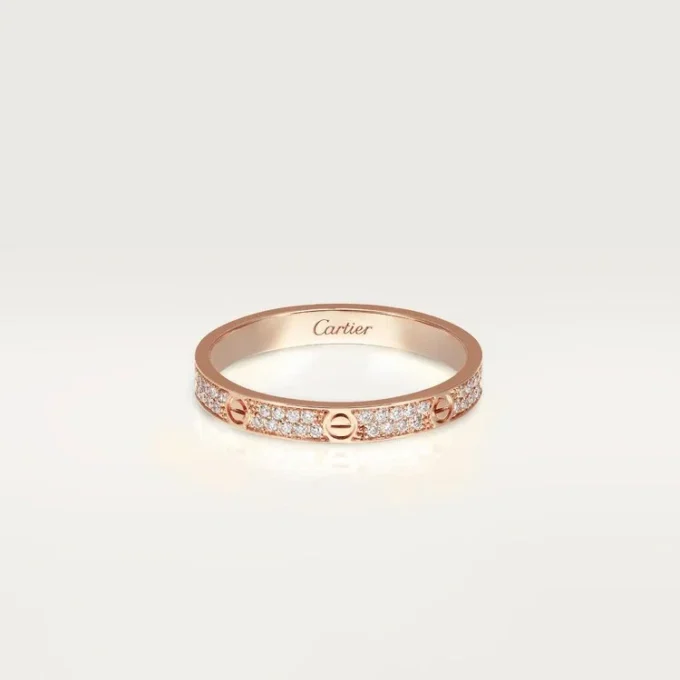 Anillo Love, tamaño pequeño – Oro rosa, diamantes – Cartier