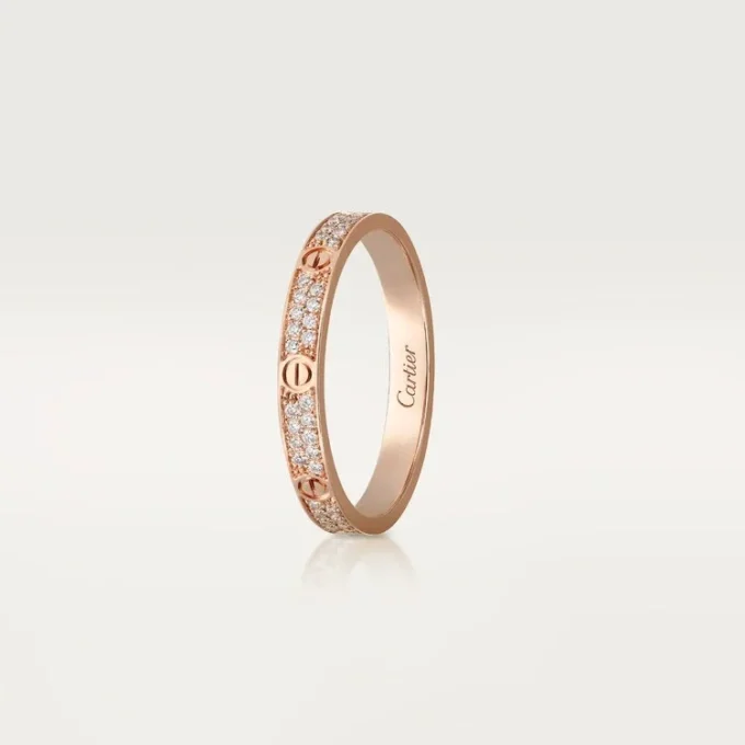 Anillo Love, tamaño pequeño – Oro rosa, diamantes – Cartier