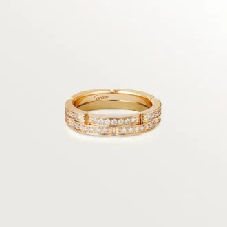 Anillo Maillon Panthere – Oro amarillo, diamantes – Cartier
