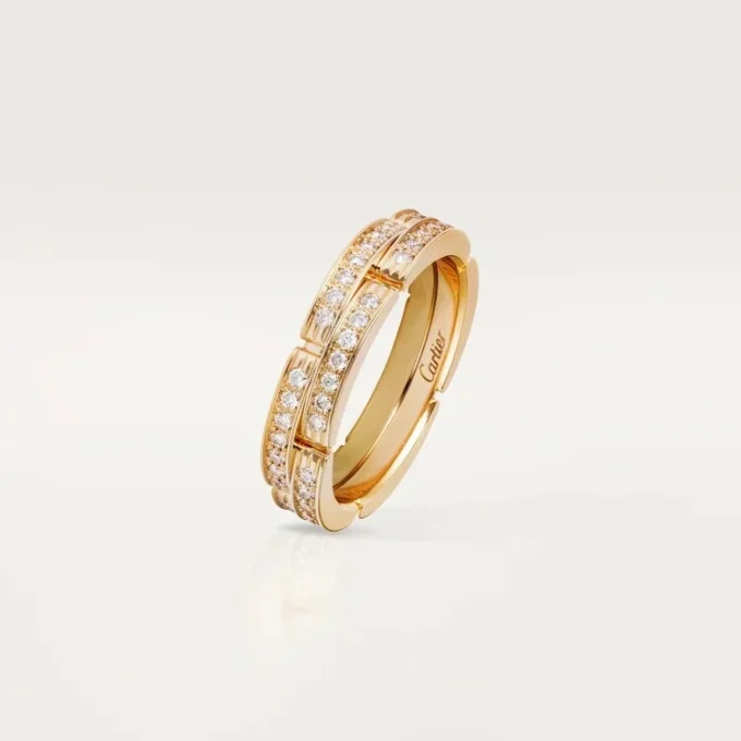 Anillo Maillon Panthere – Oro amarillo, diamantes – Cartier