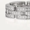 Anillo Maillon Panthere, triple fila, pavé