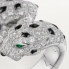 Anillo Panthere De Cartier, articulado, con pavé