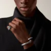 Anillo Panthere De Cartier, laca negra, pavé