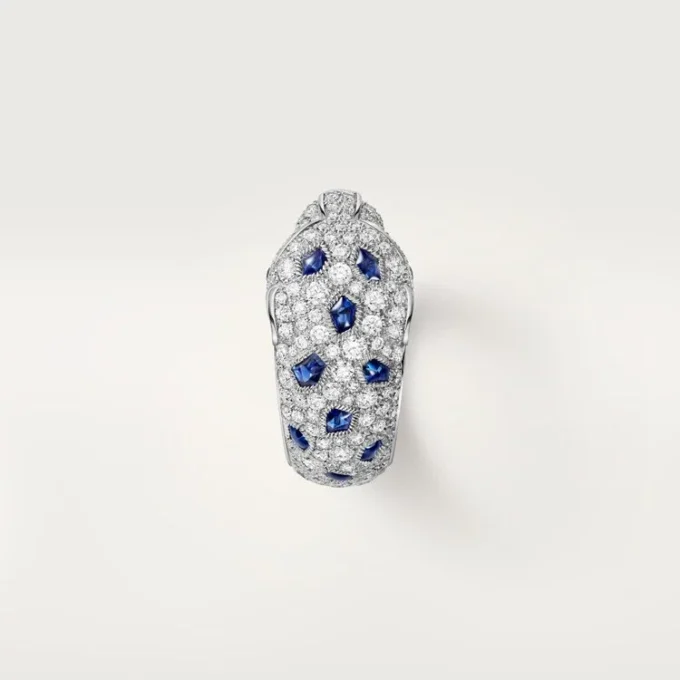 Anillo Panthere de Cartier, modelo mediano, semipavé