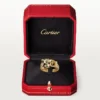 Anillo Panthere de Cartier – Oro amarillo, laca, diamantes, granate tsavorita – Cartier