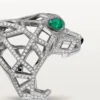 Anillo Panthere de Cartier – Oro blanco, esmeraldas, ónix, diamantes – Cartier