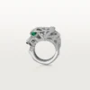 Anillo Panthere de Cartier – Oro blanco, ónix, esmeraldas, diamantes – Cartier