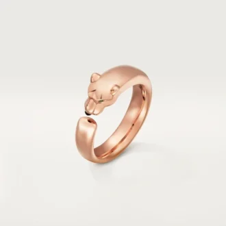 Anillo Panthere de Cartier – Oro rosa, granates tsavorita, ónix – Cartier