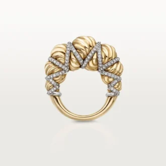 Anillo Tressage de Cartier Libre, diamantes