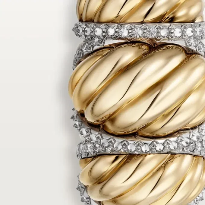 Anillo Tressage de Cartier Libre, diamantes
