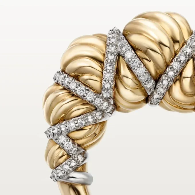 Anillo Tressage de Cartier Libre, diamantes