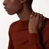 Anillo Trinity, forma cojín, modelo grande