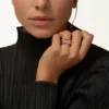 Anillo Trinity, forma cojín, modelo grande