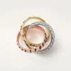 Anillo Trinity, laca, pavé