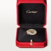 Anillo Trinity, modelo clásico, 5 diamantes
