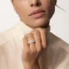 Anillo Trinity, modelo grande, pavé
