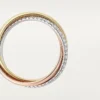 Anillo Trinity, modelo pequeño, semipavé