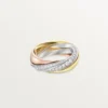 Anillo Trinity, semipavé