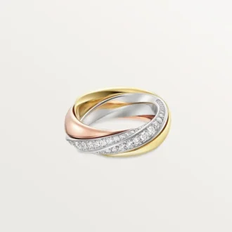 Anillo Trinity, semipavé