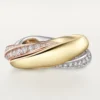 Anillo Trinity, semipavé