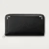 Billetera internacional con cremallera, Must de Cartier – Piel de becerro negra, acabado en paladio – Cartier Billetera internacional con cremallera, Must de Cartier – Piel de becerro negra, acabado en paladio – Cartier