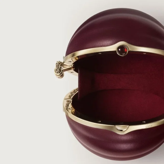 Bolso redondo con motivo gadroon, Cartier Soir