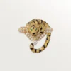 Broche Faune Et Flore De Cartier, diamantes amarillos, naranjas y marrones, pavé Broche Faune Et Flore De Cartier, diamantes amarillos, naranjas y marrones, pavé