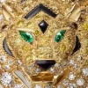 Broche Faune Et Flore De Cartier, diamantes amarillos, naranjas y marrones, pavé Broche Faune Et Flore De Cartier, diamantes amarillos, naranjas y marrones, pavé