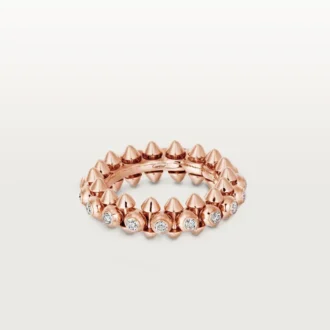 Clash De Cartier – Anillo con pavé de diamantes en oro rosa | Cartier Us