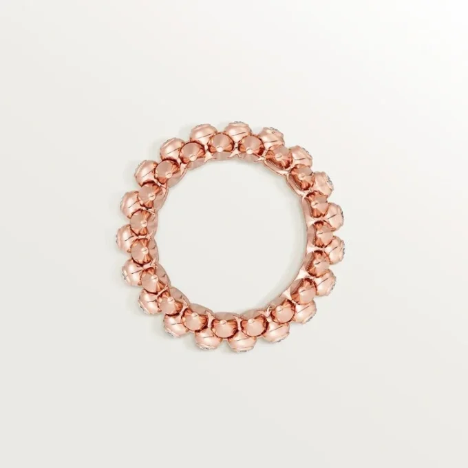 Clash De Cartier – Anillo con pavé de diamantes en oro rosa | Cartier Us